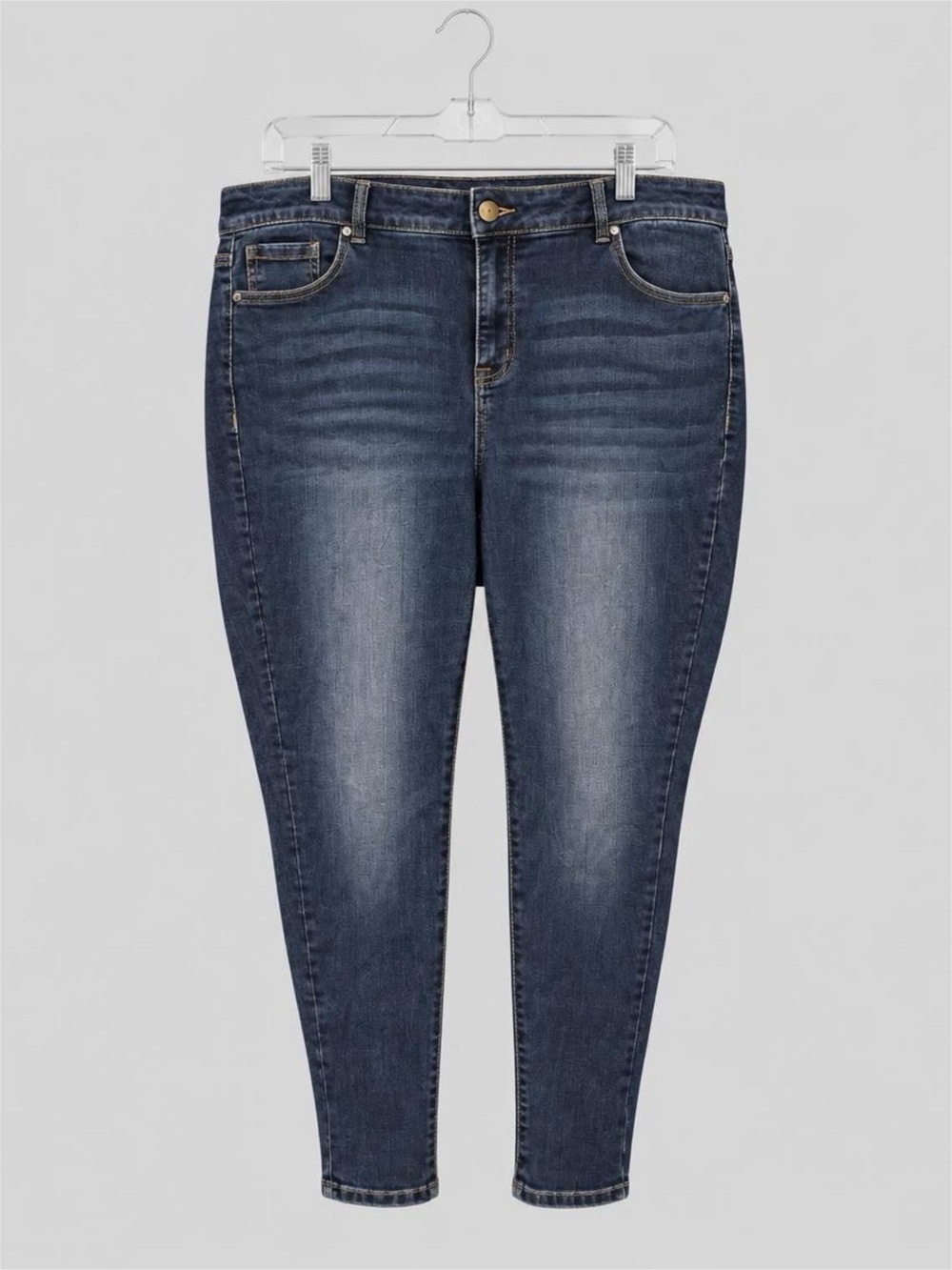 Lane Bryant Dark Blue Stretch Skinny High Rise Curvy Jeans - 20